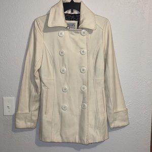 Cream colored winter heavy jacket- Delia’s